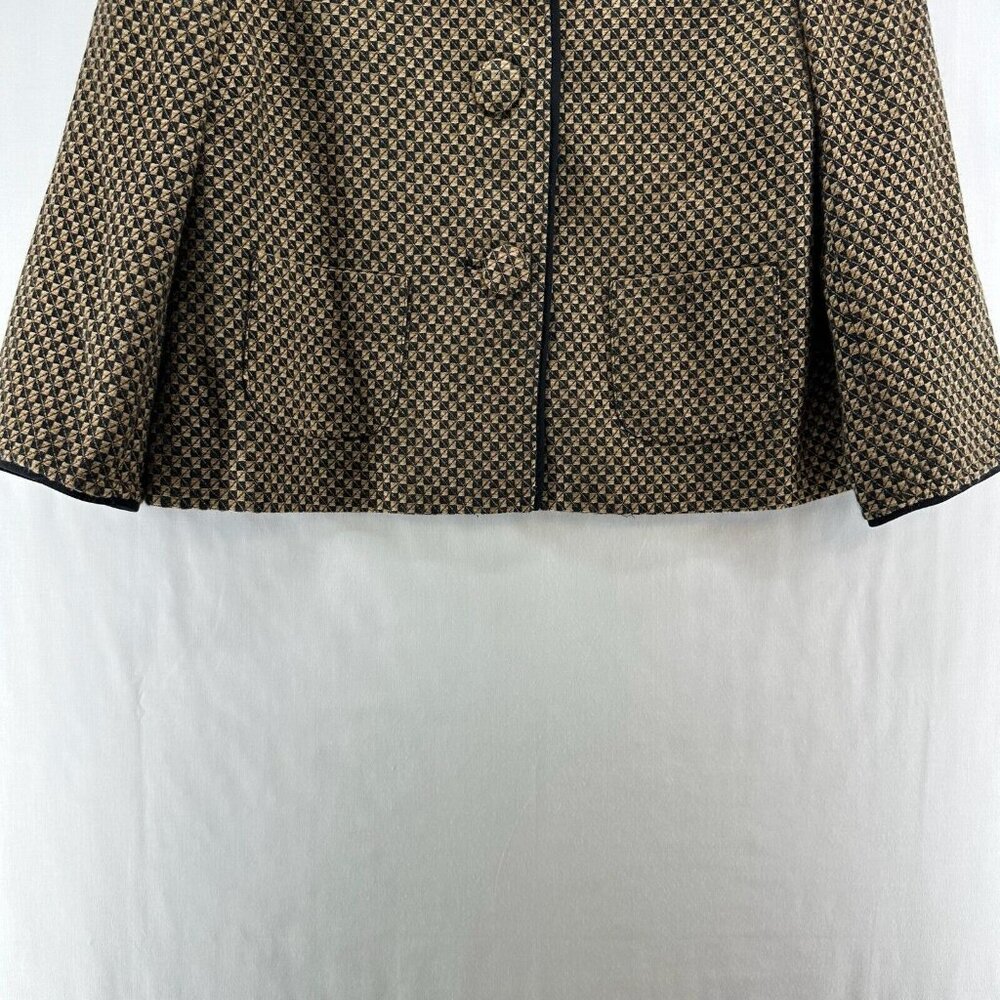 Amanda Smith Brown and Black Patterned Blazer - image 5